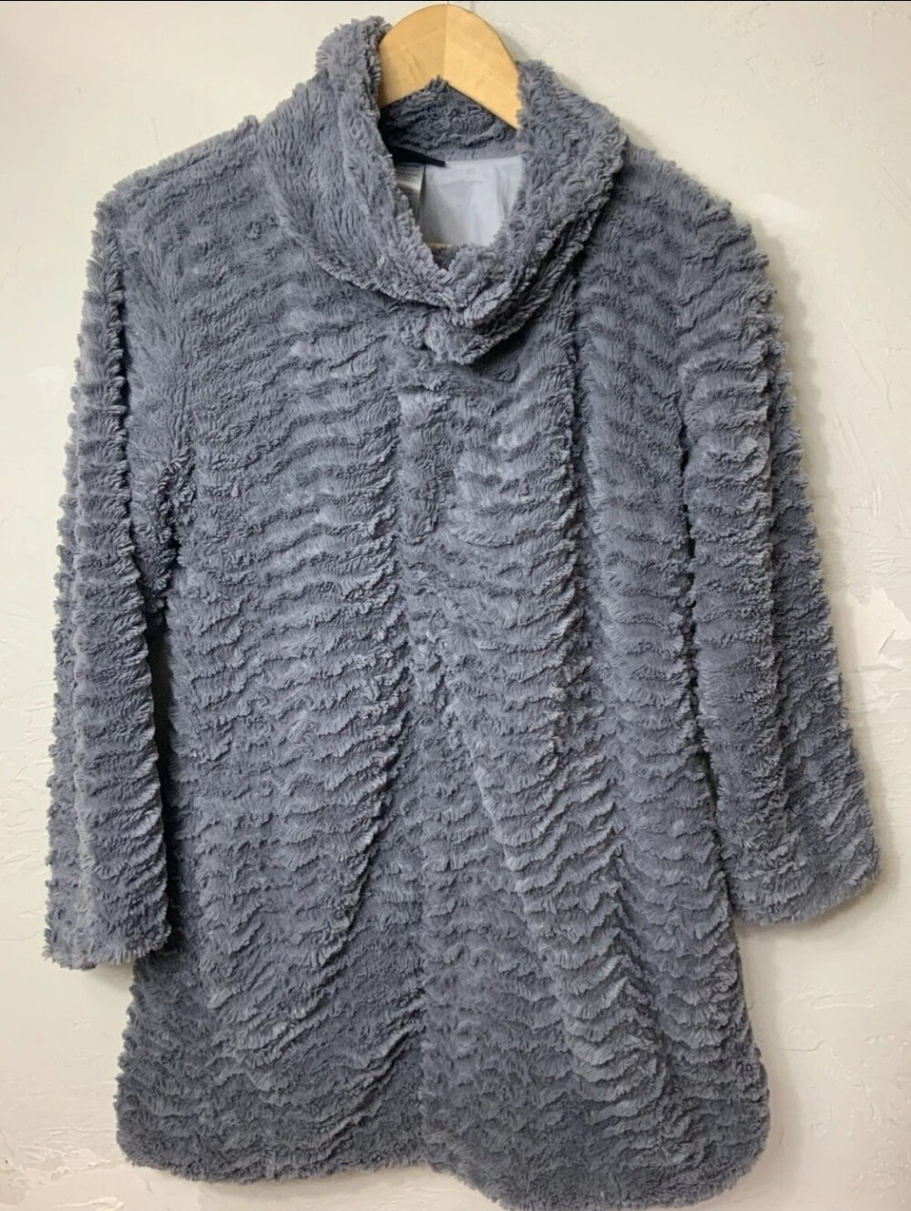 Patagonia Womens Small Pelage Textured High Pile Fleece Cowl Neck Coat Jacket
